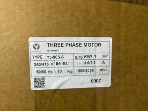 0.75kw 1hp 905/1080rpm Slow Speed Three Phase Motor