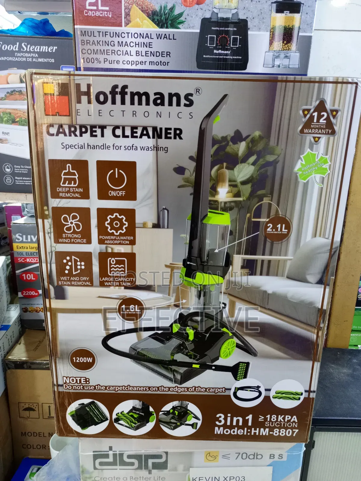 3-in-1 Carpet Cleaner, Model Hm-8807.