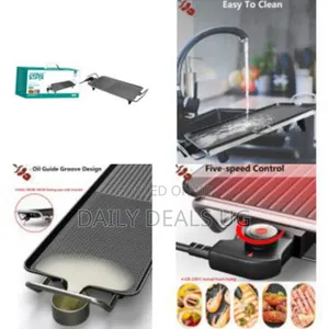 Winningstar Nonstick Thermometer Electric Grill Pan BBQ Grill Machine