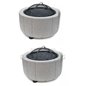 Outdoor Fire Pit Heating Brazier- Large Bonfire Wood Stove Burning