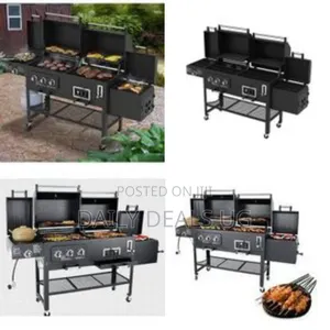Smoke Hollow Charcoal and Gas Combo Barbecue BBQ Grill Courtyard