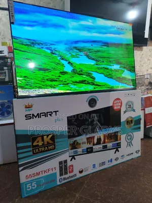 55 Inches Led Smart Plus Smart Android Digital Flat Screen Flameless.