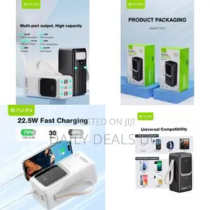 Bavin Pc10325 Power Bank 50000 Mah Large Battery Capacity 22.5w Pd