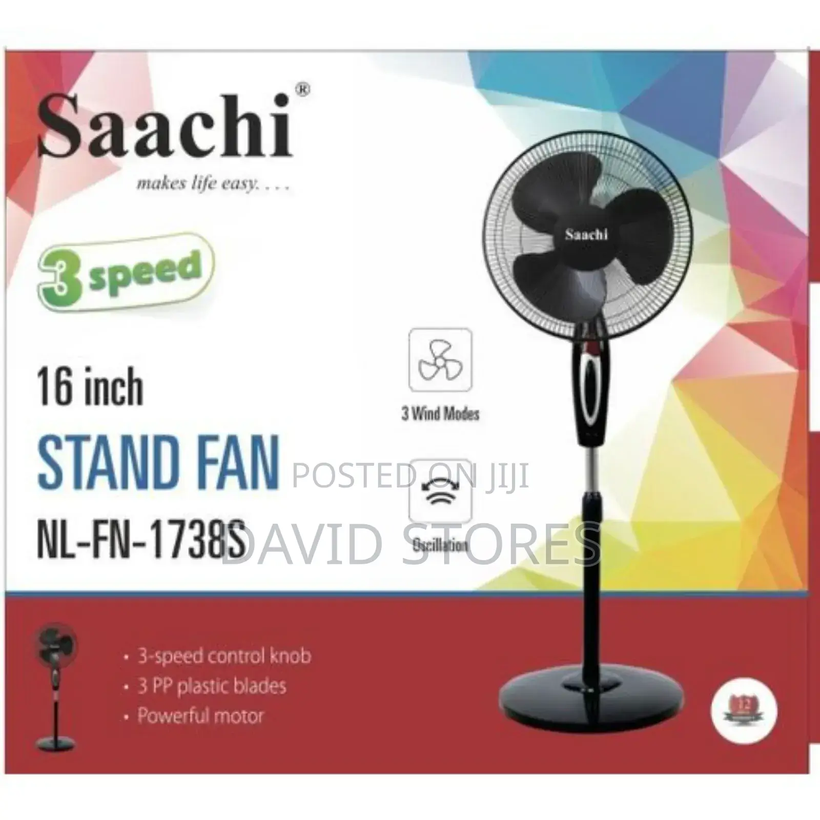 Saachi Standing Fan