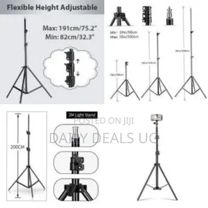 2.1 M Big Tripod Stand for Led Ring Light Phone and Camera Adjustable