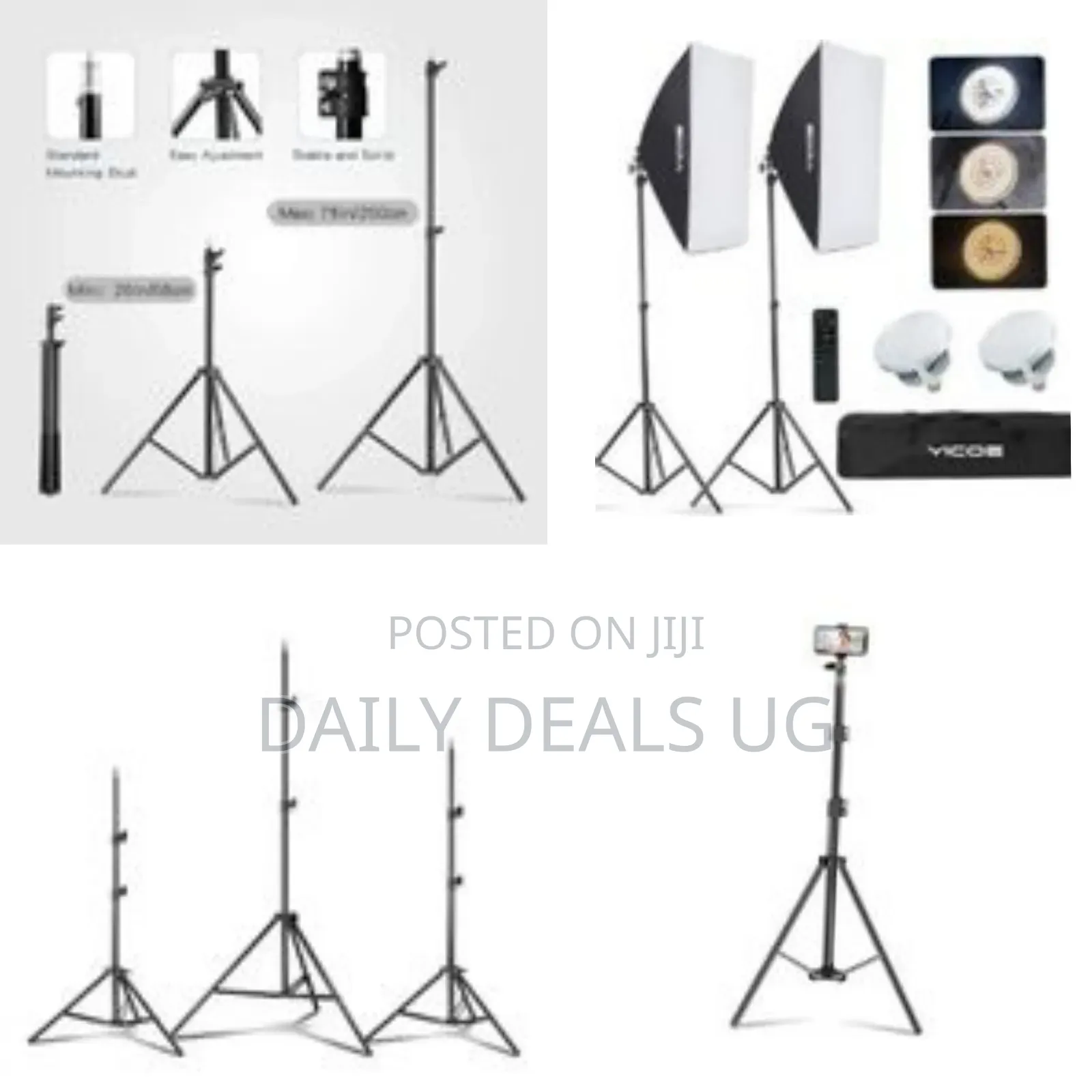 2.1 M Big Tripod Stand for Led Ring Light Phone and Camera Adjustable