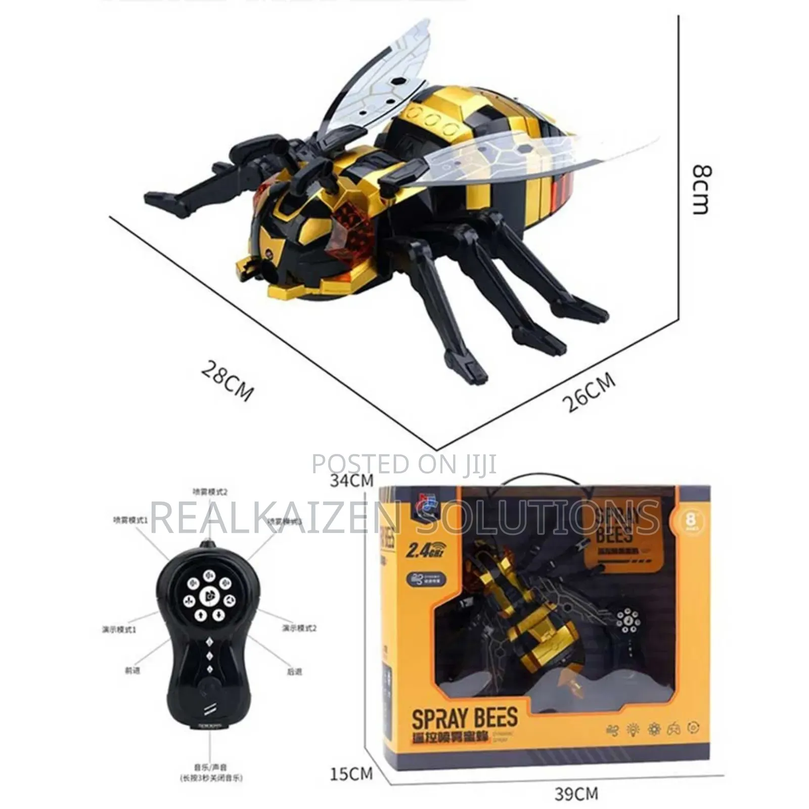Remote Control Kid Spray Bee Toy