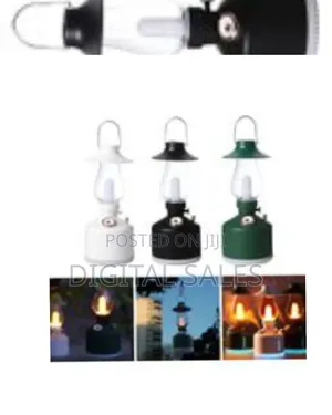 Usb Rechargeable Retro Kerosene Lamp Humidifier With Led Light Night
