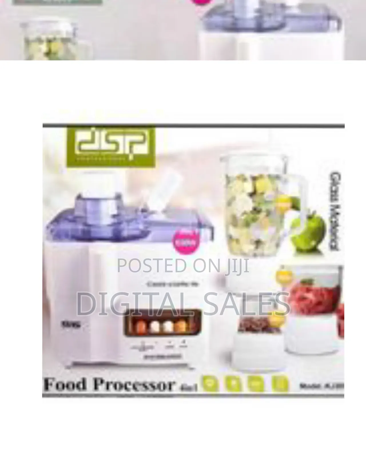 DSP 4 In1 Glass Food Processor