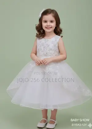 Kids White Dress