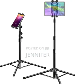 Height Adjustable Tablet and Phone Floor Stand