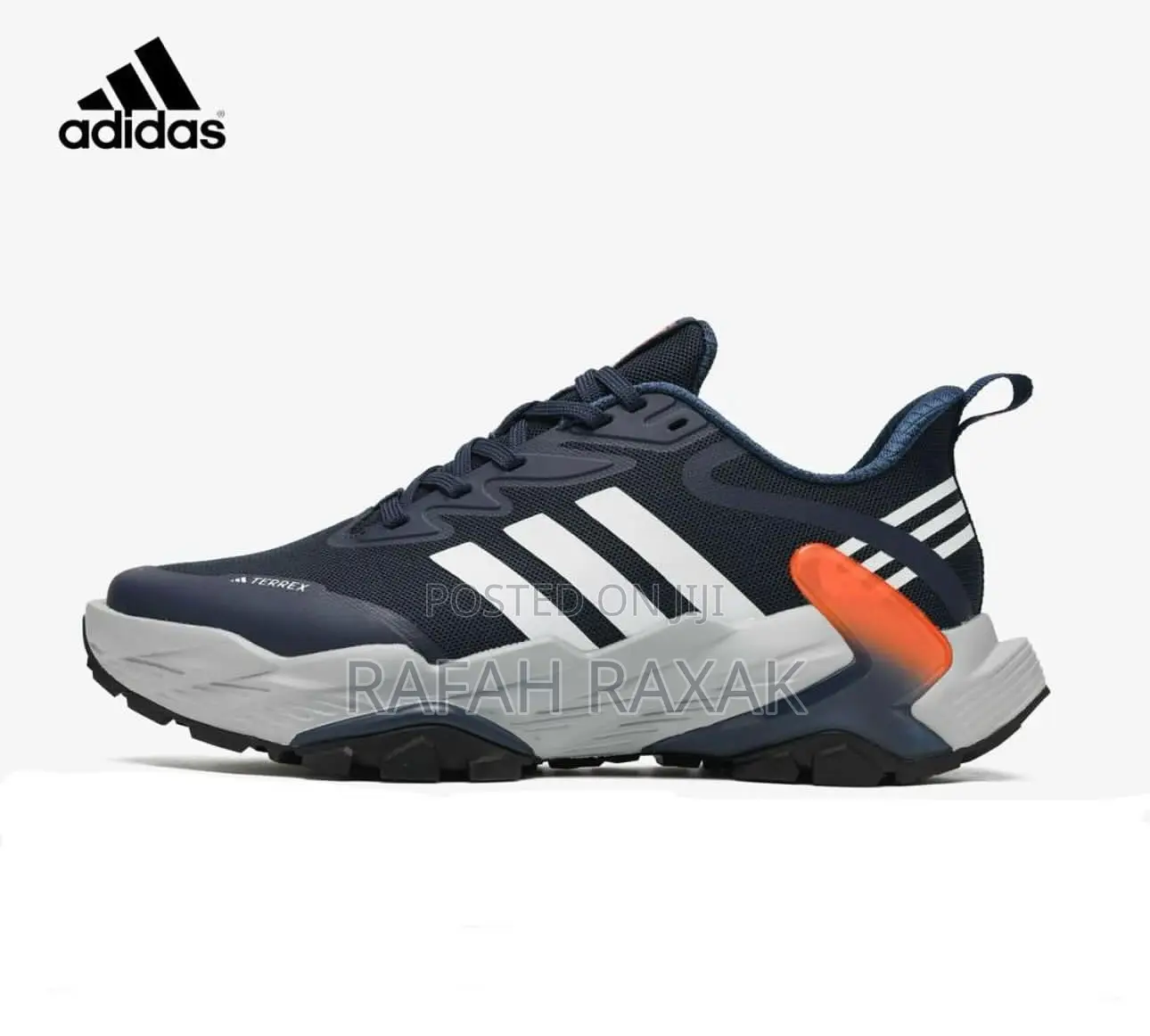 Original Navy Blue Adidas Terrex Trial Running Sneakers