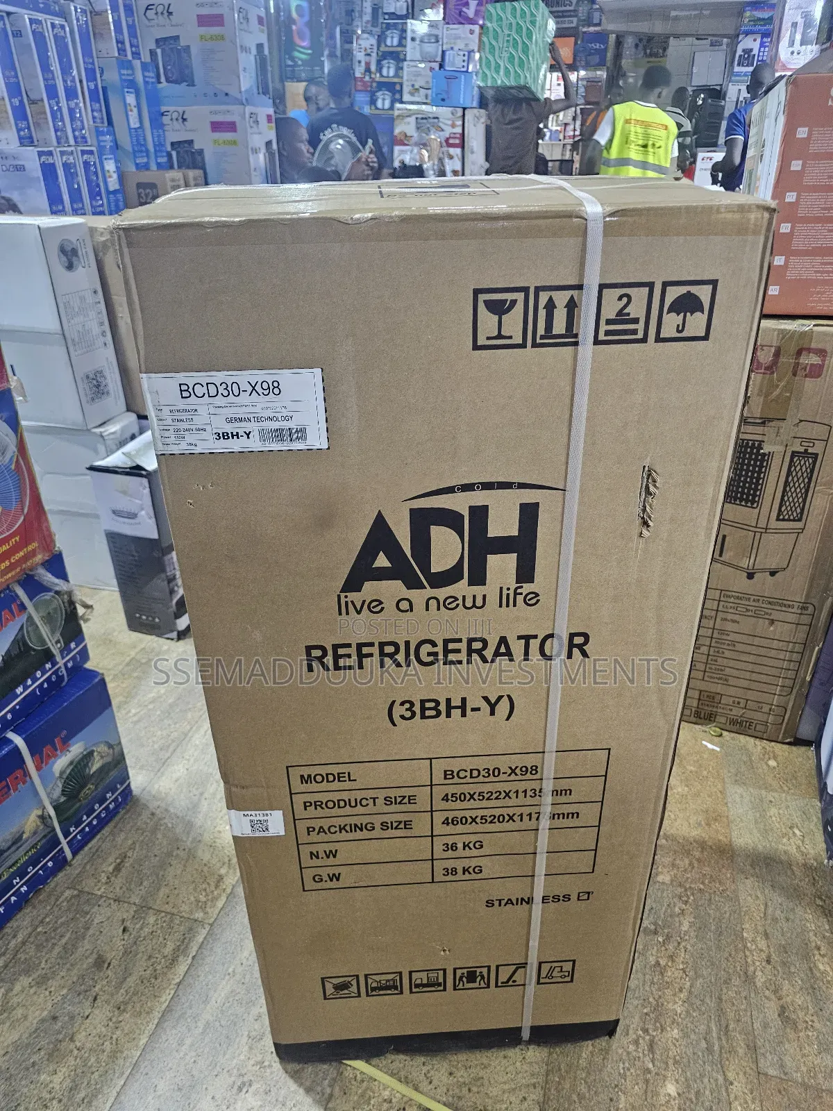 Adh 148litres Double Door Fridge