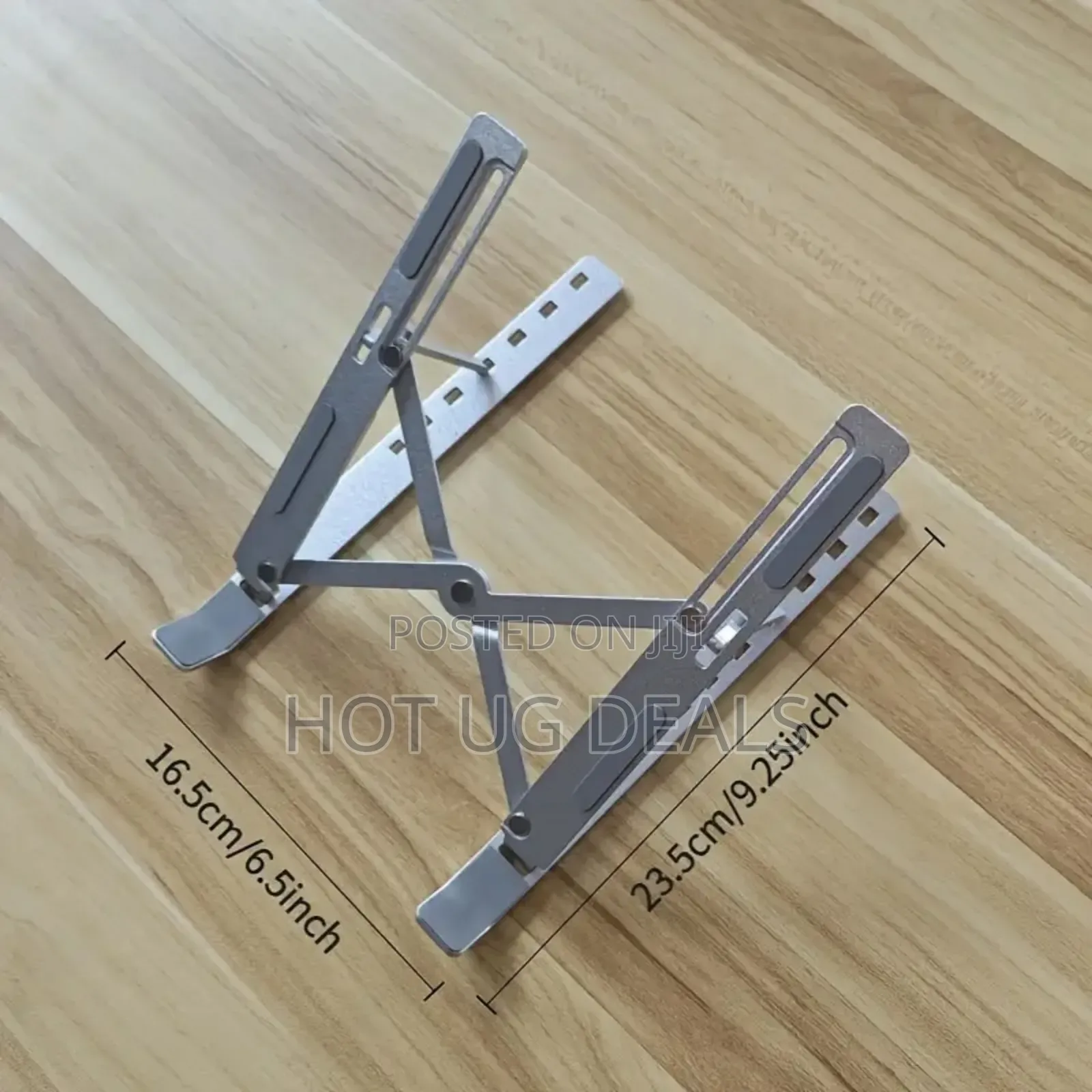 Foldable Adjustable Stand Holder For Laptop - Black