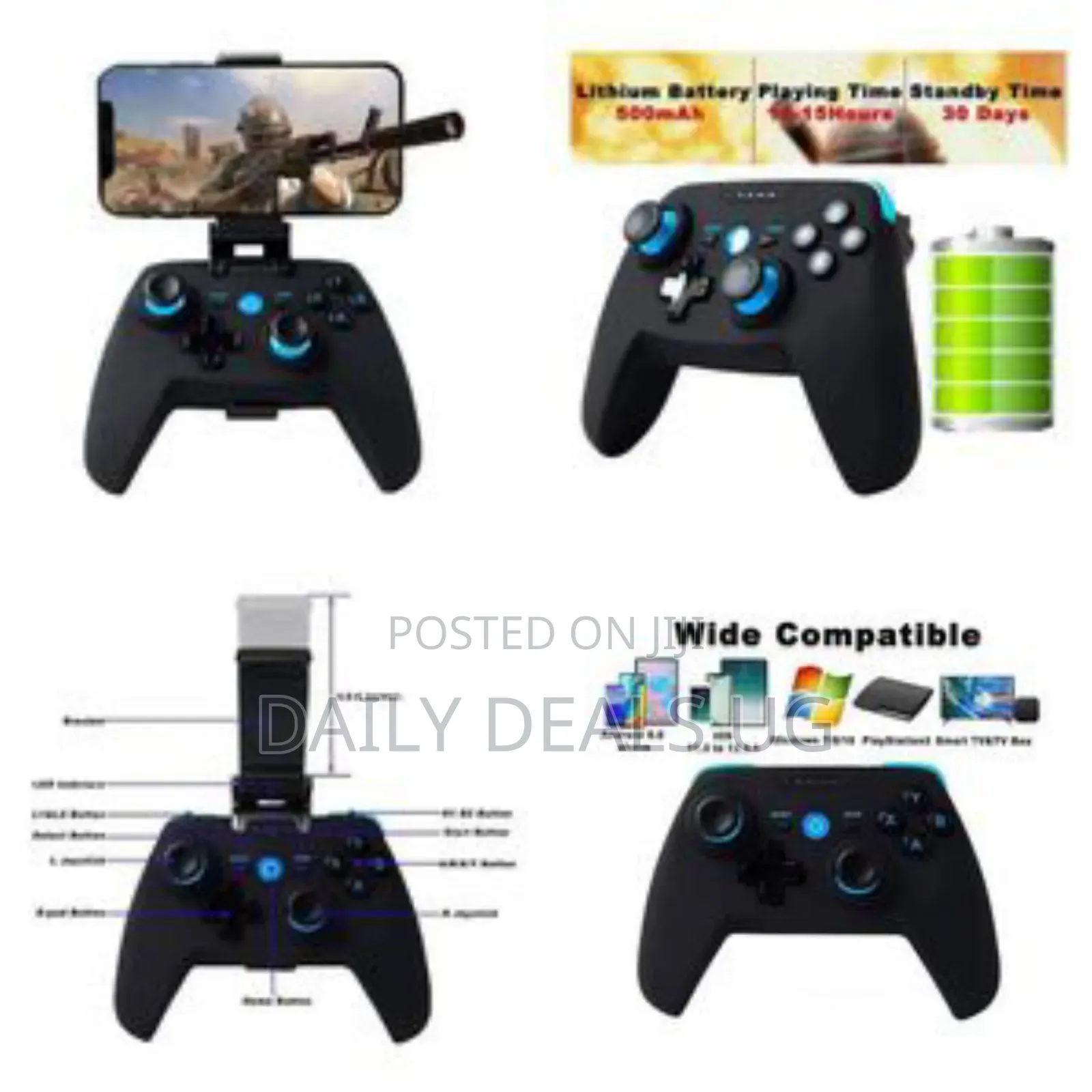 Wireless Programmable Game Controller Professional Gamepad for Phone