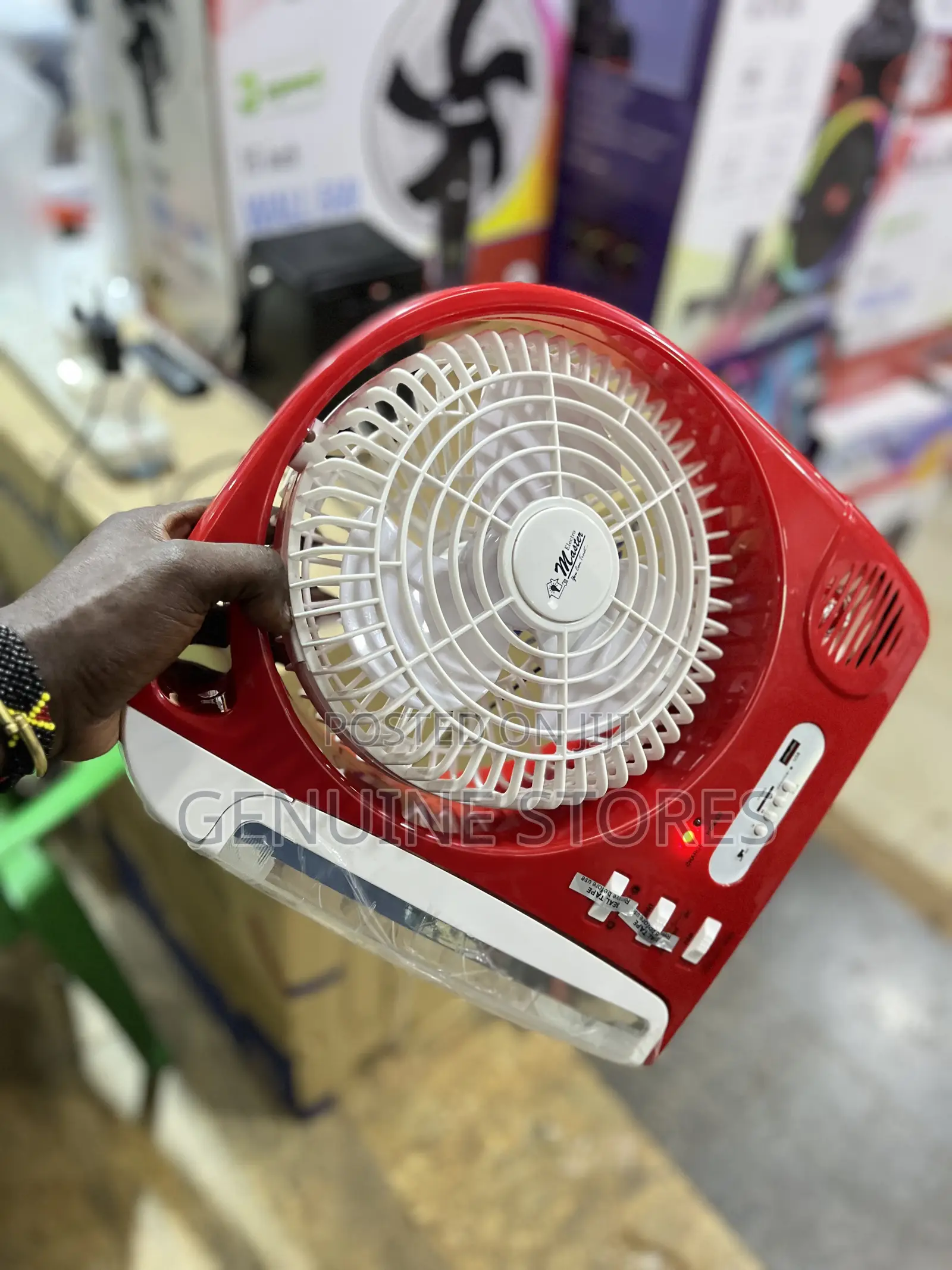 Electro Master Rechargeable Fan With a Touch.