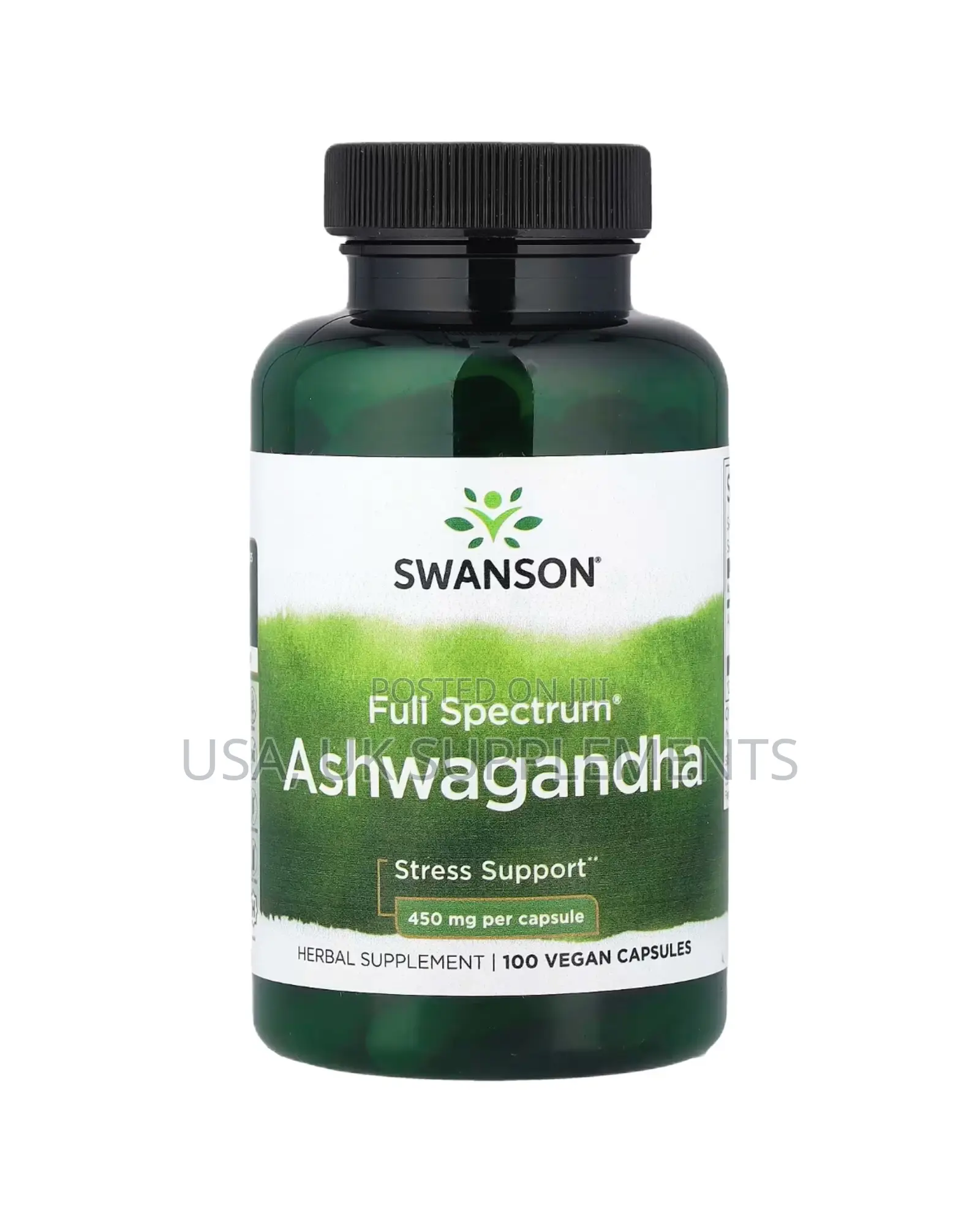 Swanson Ashwagandha 450mg 100 Capsules