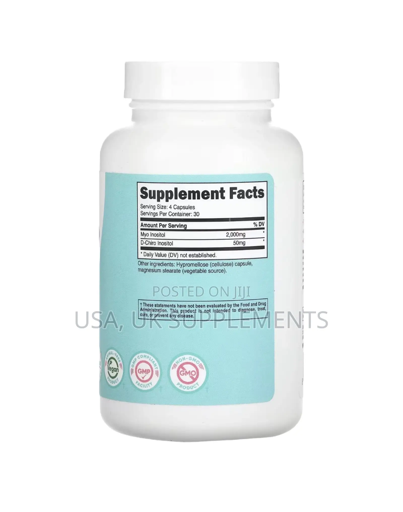 Nutricost Myo and D- Chiro Inositol 2000mg 120capsules