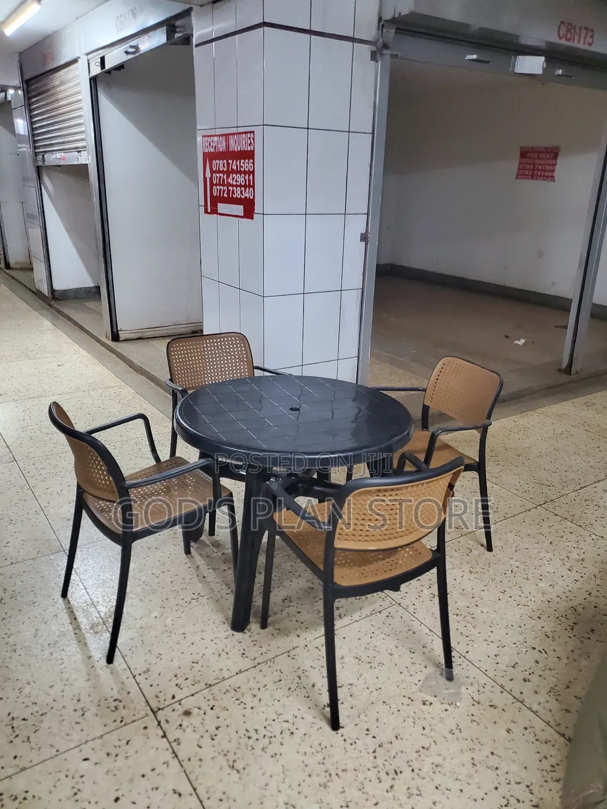 Centre Plastic Table and Chairs Plastic Table and Chairs