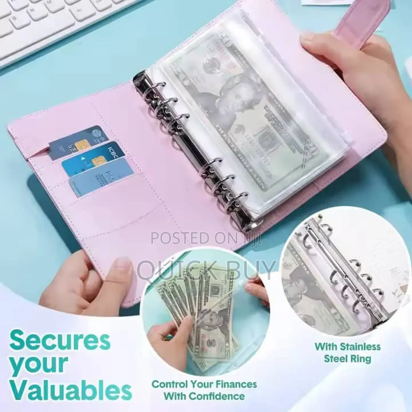 A5 Refillable 6-ring Leather Binder Notebook Cove