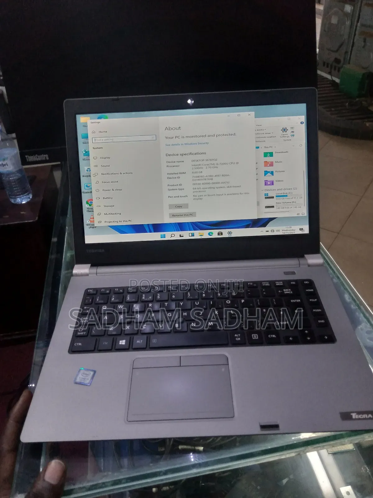 Laptop Toshiba Tecra A40 8GB Intel Core I5 SSD 256GB