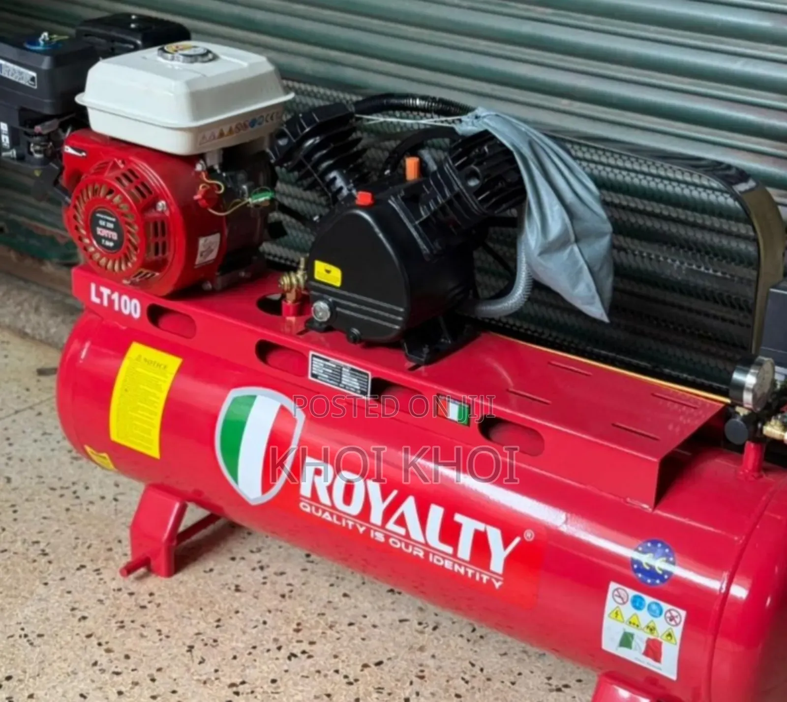Compressor 100 Litres Engine Gasoline Italia