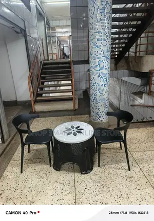 Dining Plastic Chairs and Table