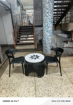 Dining Plastic Chairs and Table