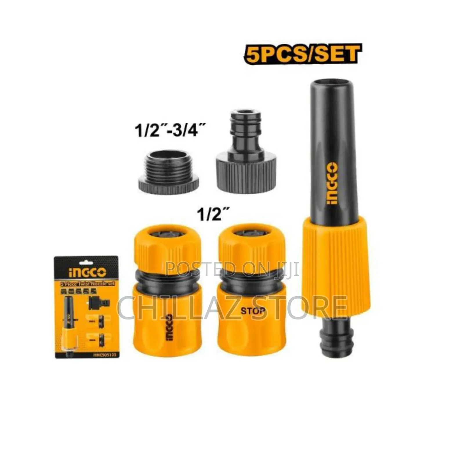 Ingco 5 PCS Twist Nozzle Set.