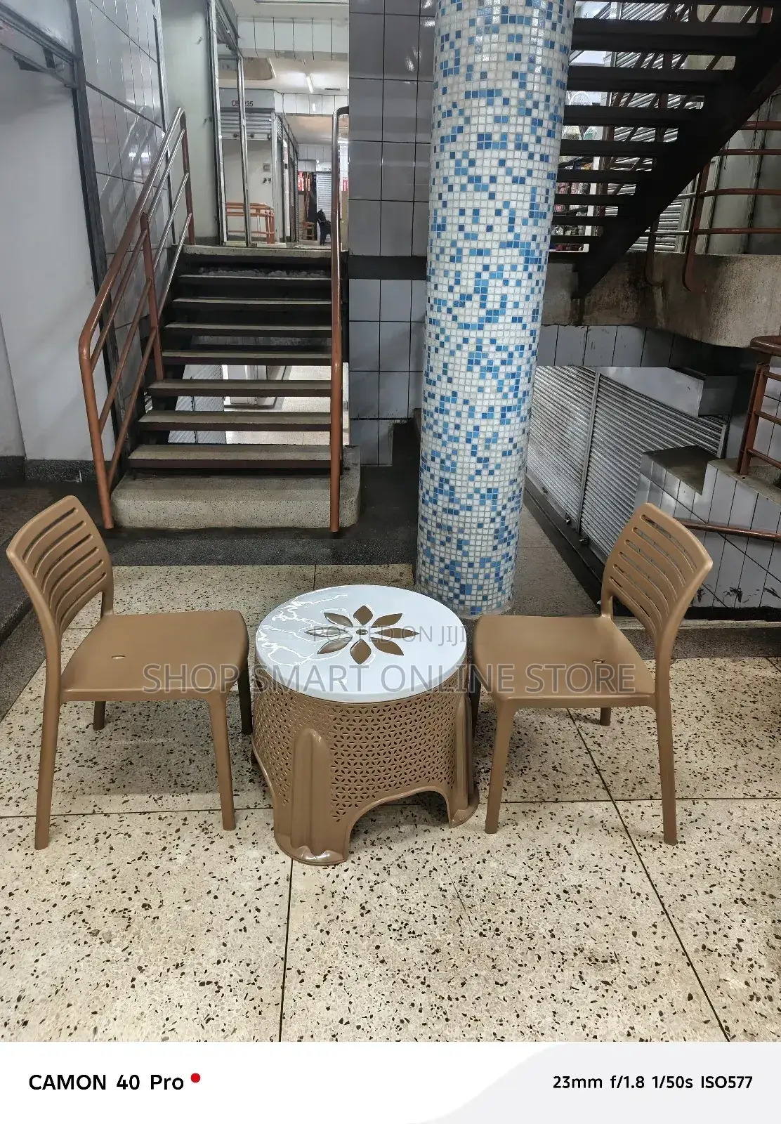 Patio Plastic Chairs and Table