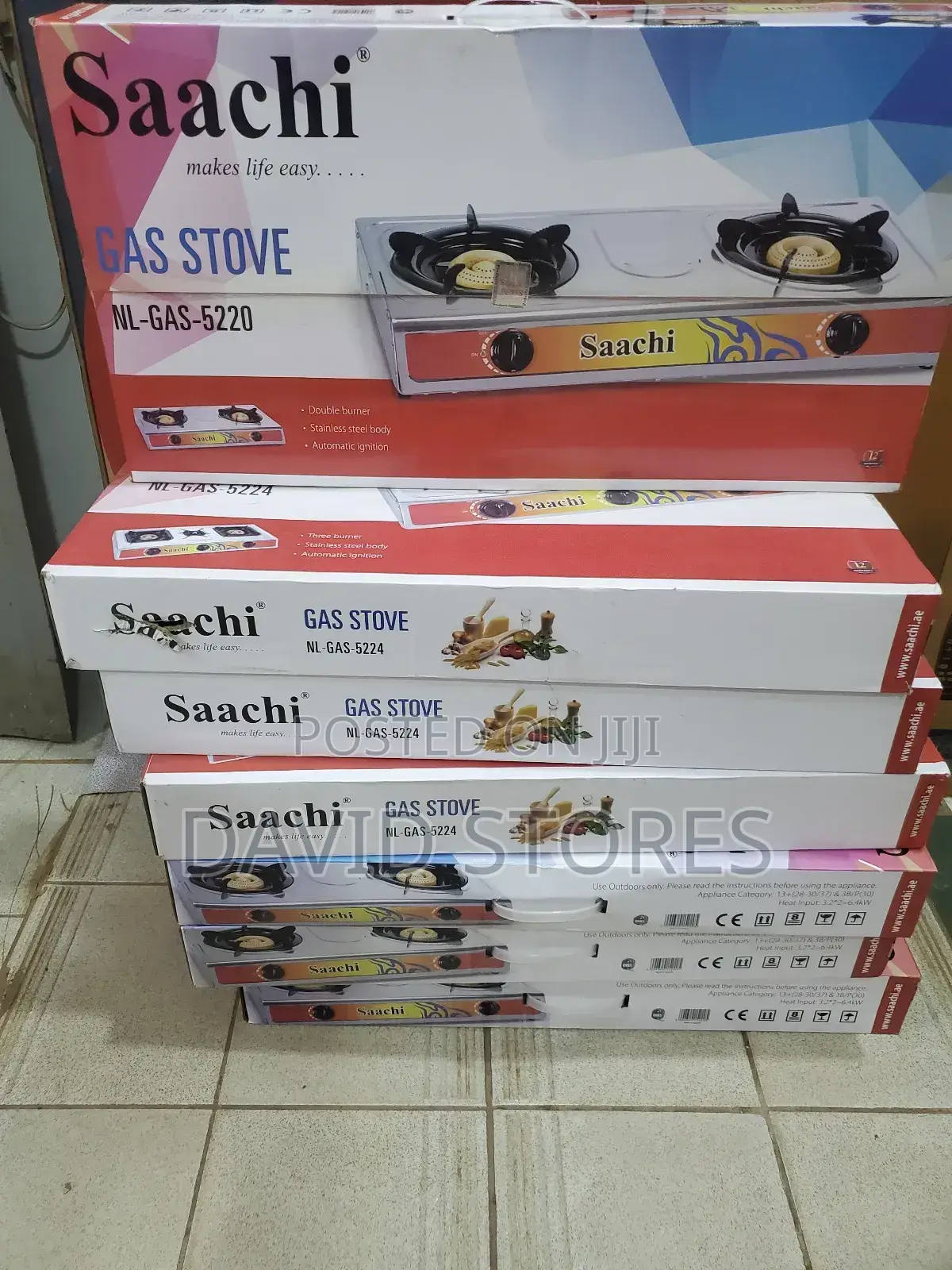 Saachi Double Gas Stove Nl-Gas-5220