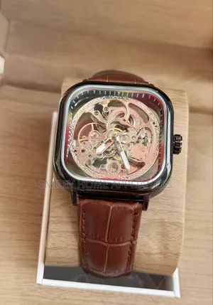 Square Shaped Patek Philipe Geneva Mens Classy Analog Wrist Time Piece