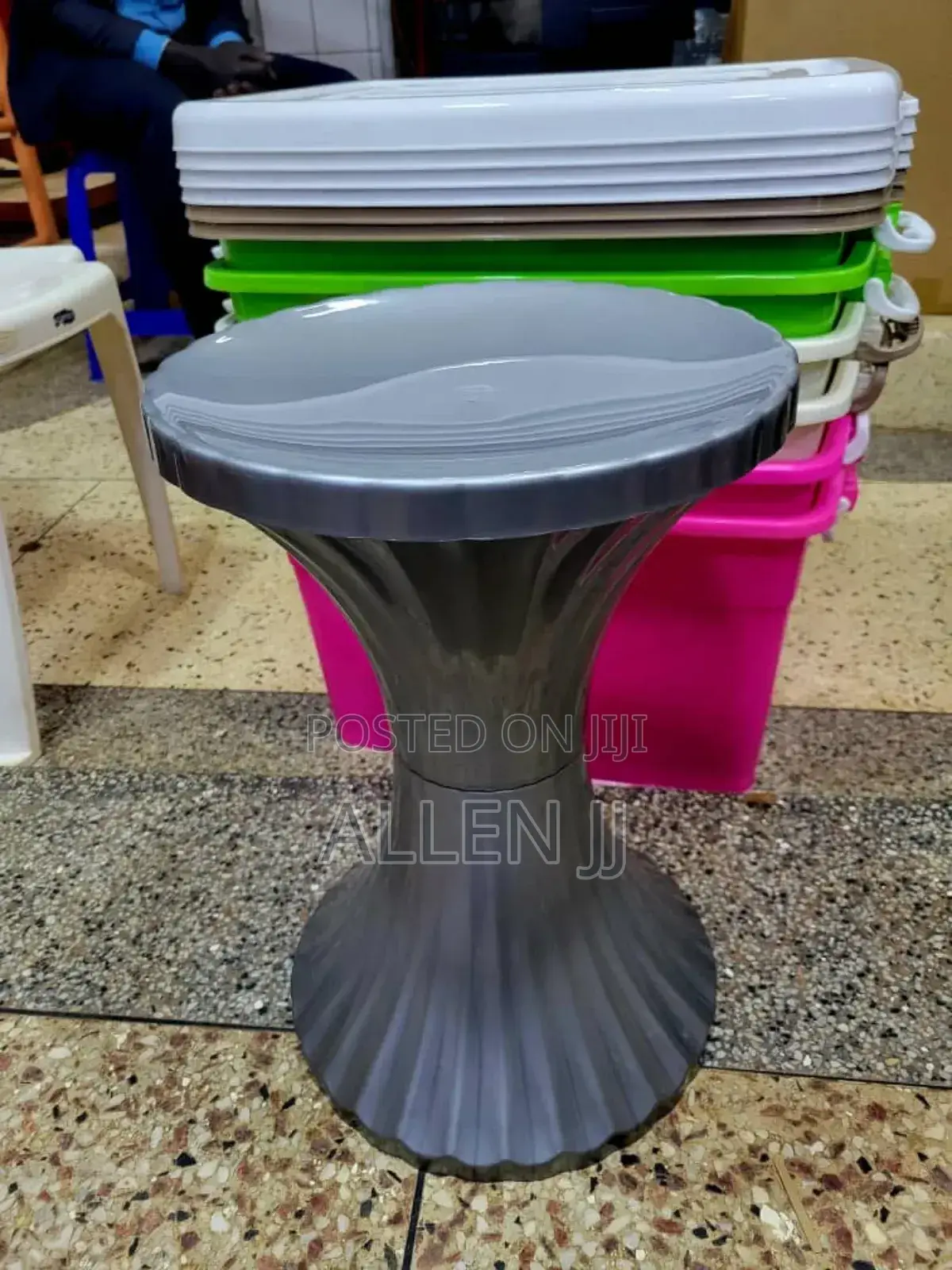 Plastic Double Rounded Stool