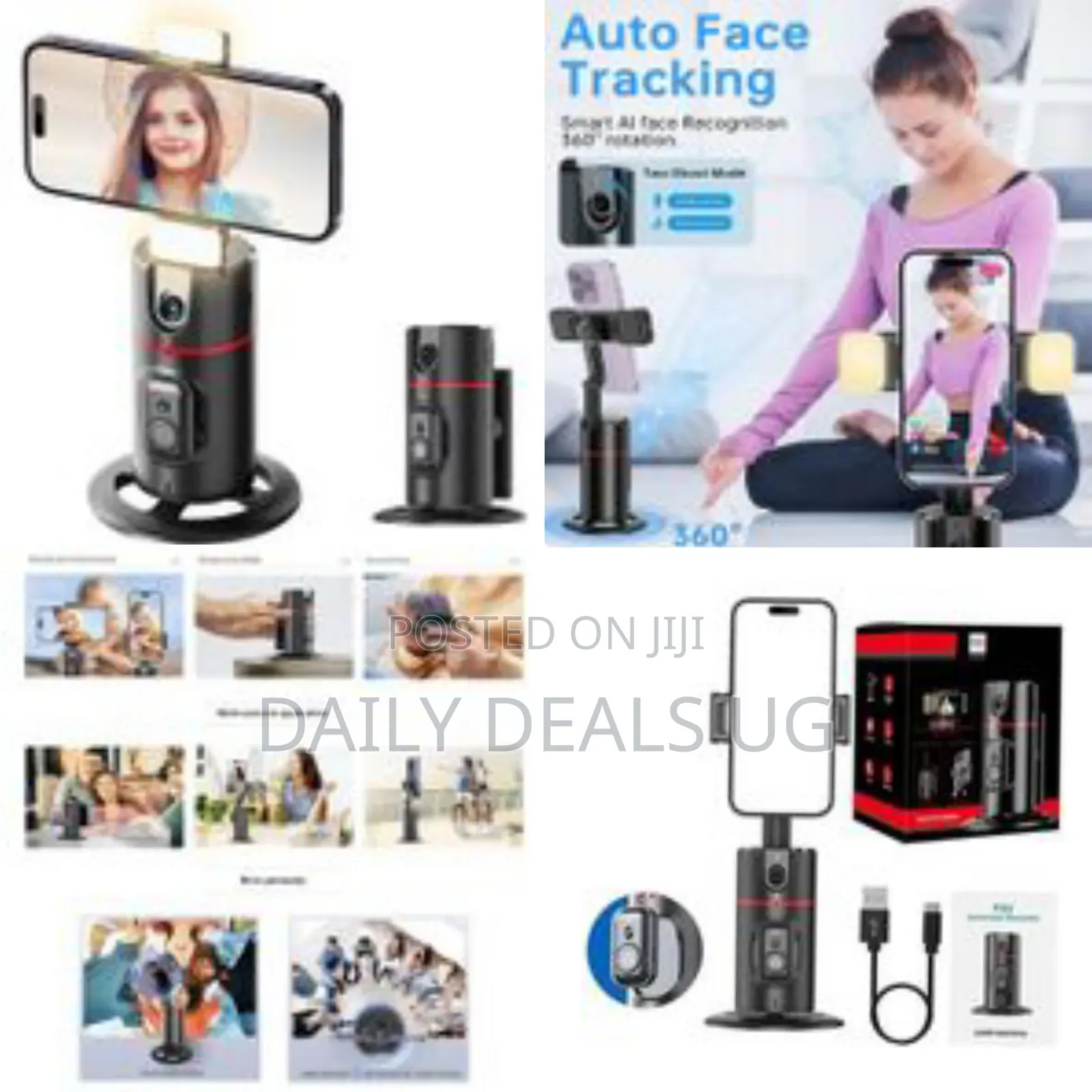 P02 Ai Intelligent Tracker 360° Rotating Auto Face Tracking Phone