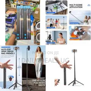 Tt01 Extendable Bluetooth Selfie Stick Tripod, 69.6" Automatic Tripod
