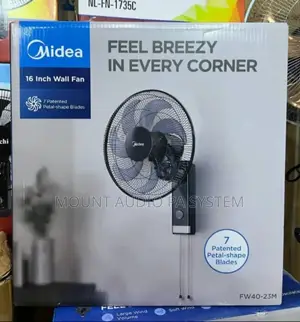 Medea 7 Patented Petal-Shape Blades Wall Fan