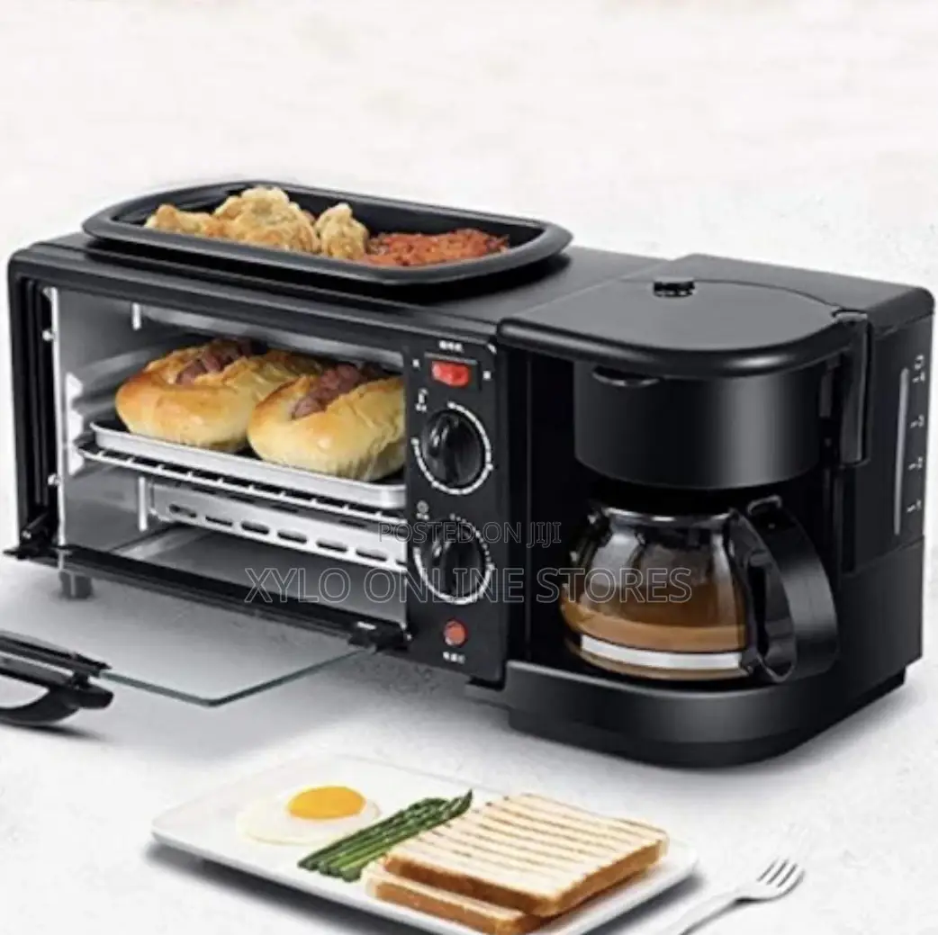 Hoffmans 3 In1 Breakfast Maker Black