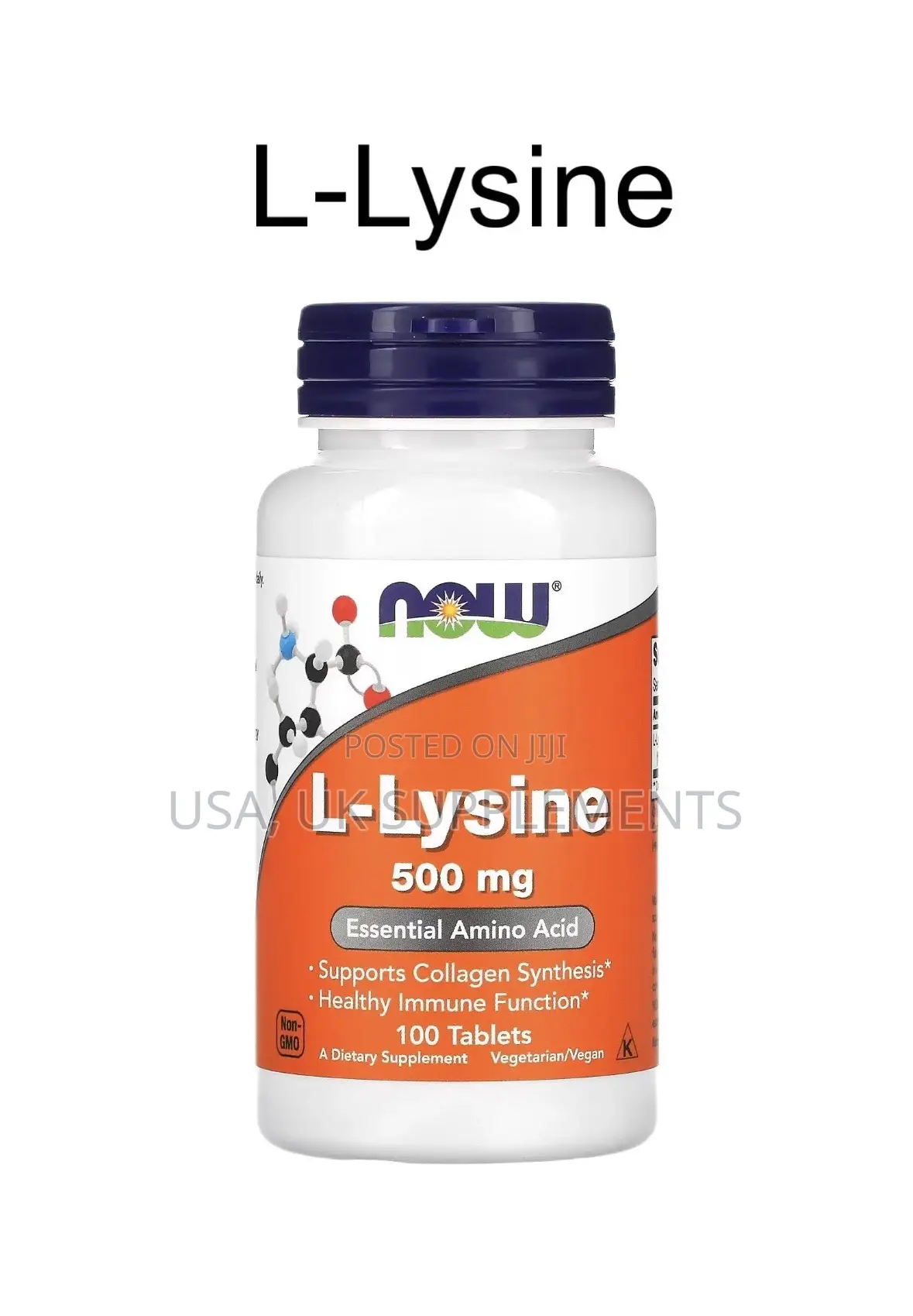 500mg Now L-Lysine 100capsules