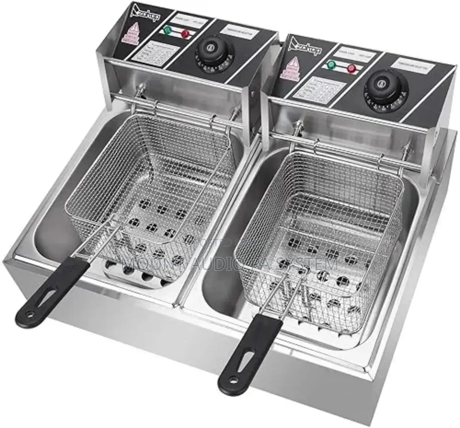 Electric Double Deep Fryer 12l