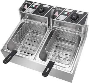 Electric Double Deep Fryer 12l
