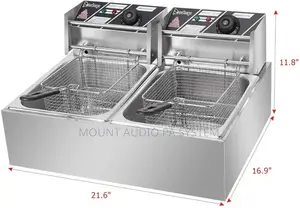 Electric Double Deep Fryer 12l