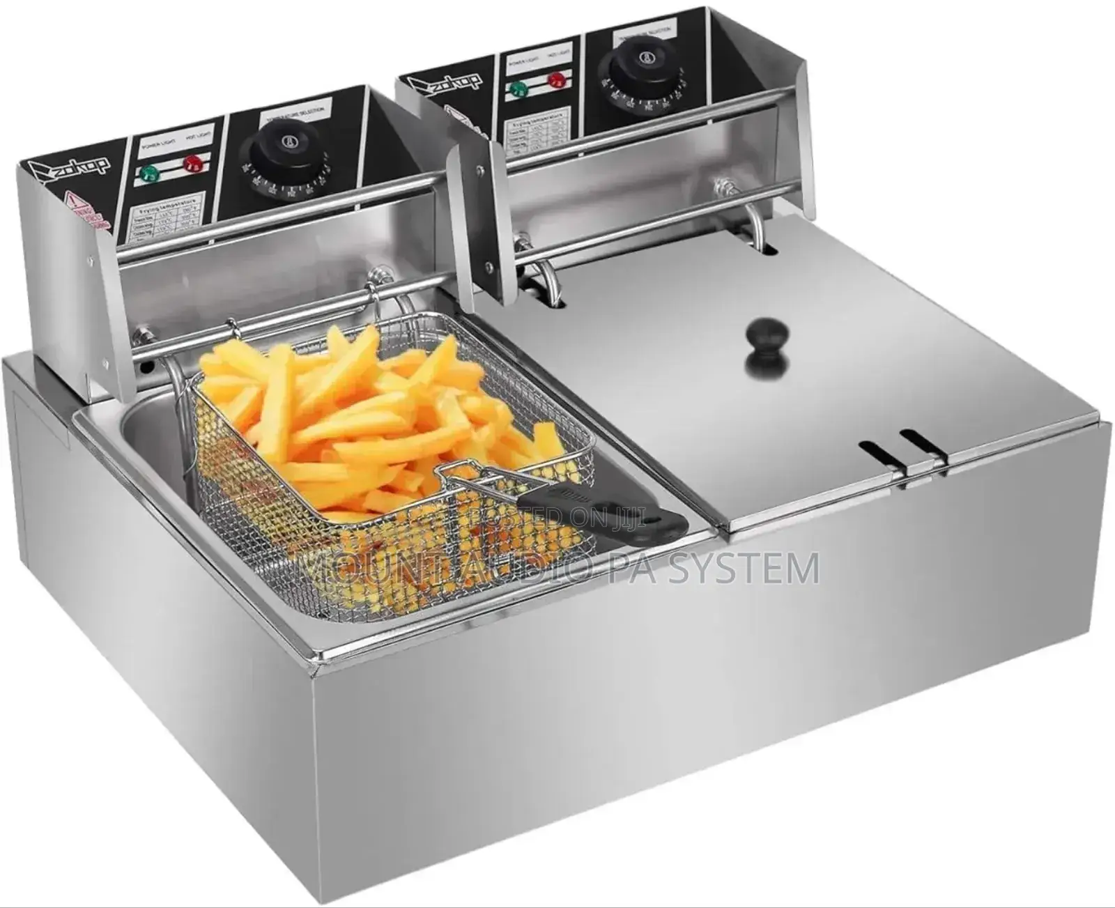Electric Double Deep Fryer 12l
