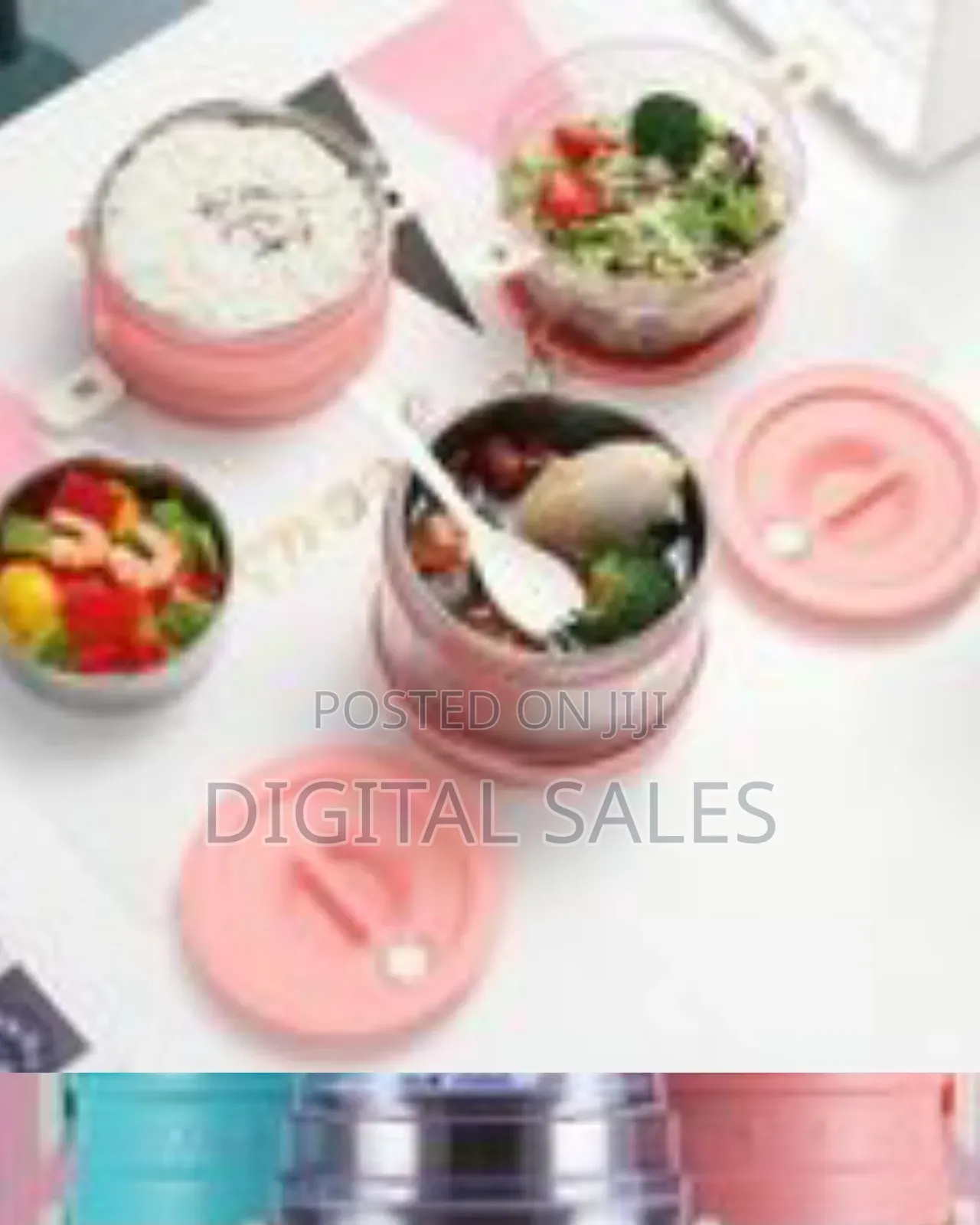 2.1l Preservation Food Lunch Box Container Flask With Spoon and Fork