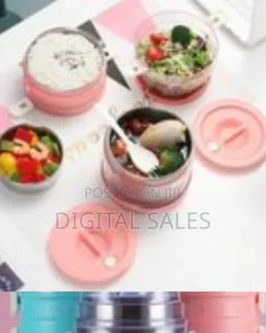 2.1l Preservation Food Lunch Box Container Flask With Spoon and Fork