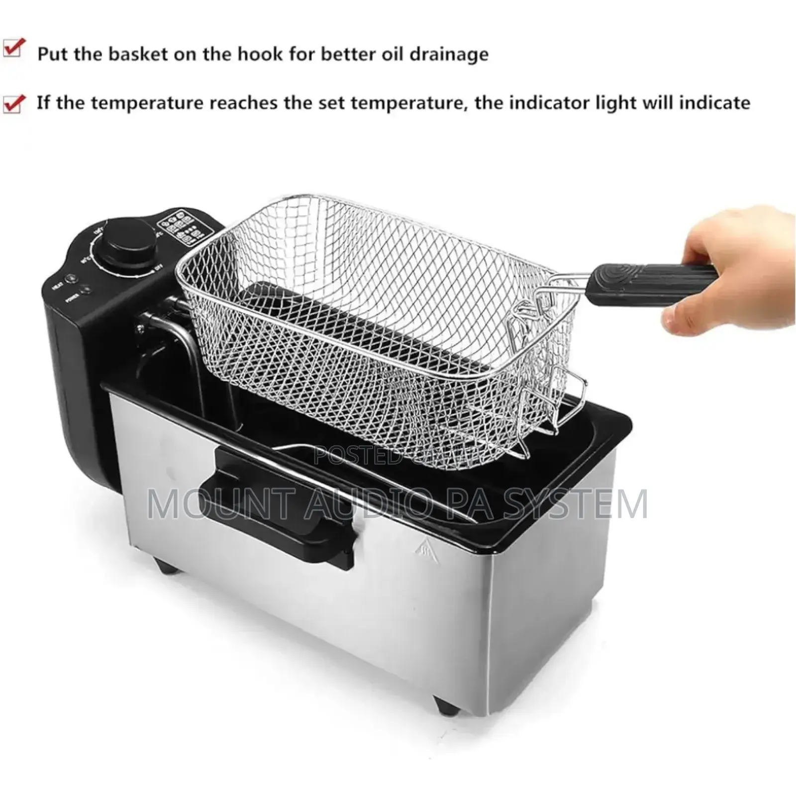 Electric Single Deep Fryer 3l