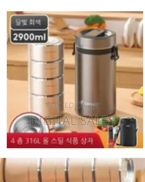 2900ml 4 Layers Lunchbox Food Storage Containers Bento Box Stainless