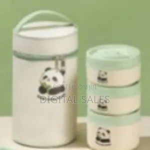 3 Piece Portable Thermal Lunch Box Kawaii Lunch Box, With Tableware