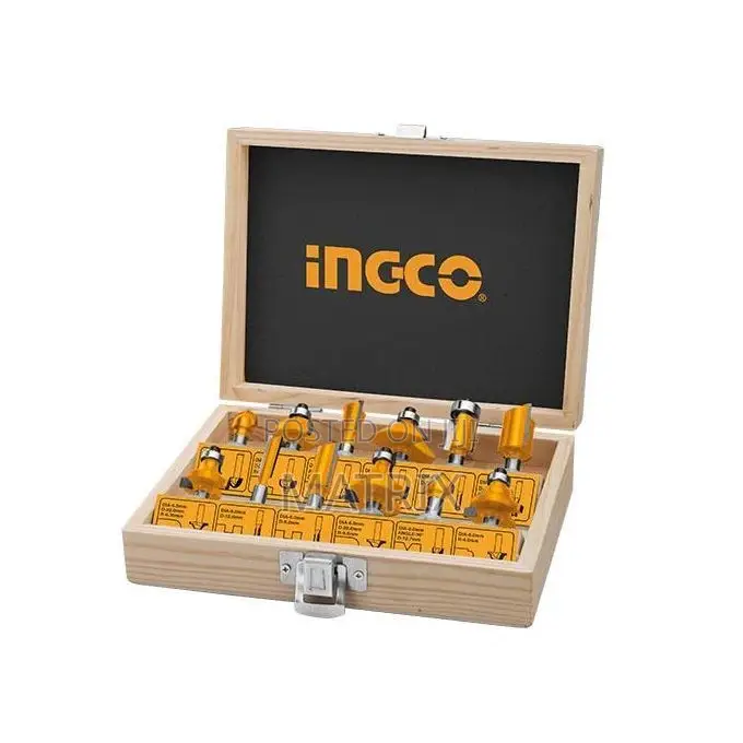 Ingco 12 PCS Router Bits Set(6mm)