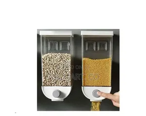 2 Piece Wall Mounted Cereal Dispenser Food Storage Organizer
