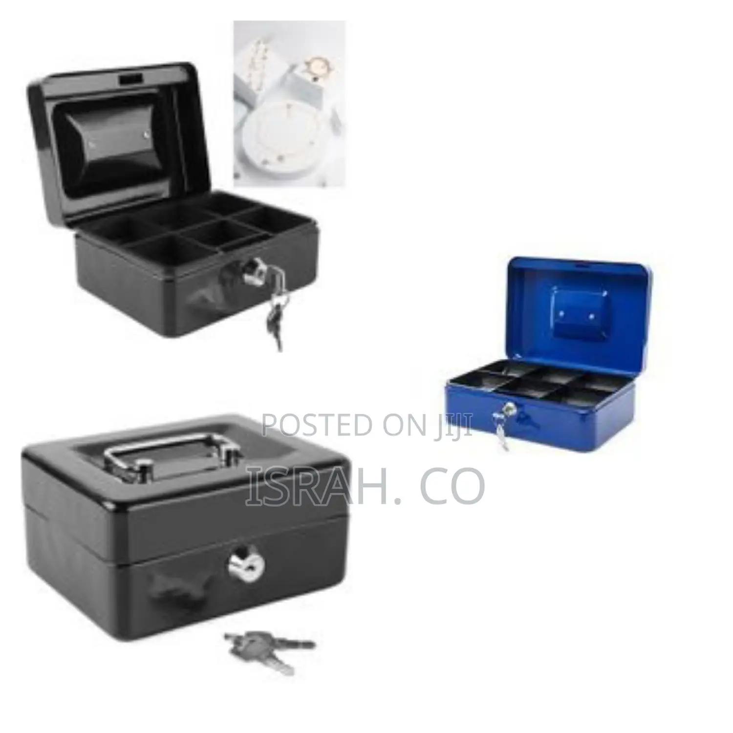 Portable Mini Cash Box With Key.